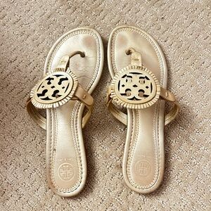 gold MILLER SOFT METALLIC SANDAL